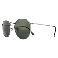 Ray-Ban Sunglasses Round Metal 3447 029 Gunmetal Green