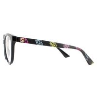Gucci Glasses Frames GG0329O 004 Black and Multicolour Glitter Women