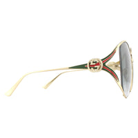 Gucci Sunglasses GG0225S 001 Gold Grey Gradient