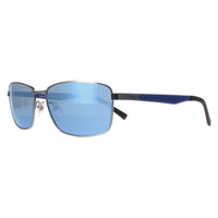 Timberland Sunglasses TB9233 06D Shiny Dark Nickeltin Smoke Polarized