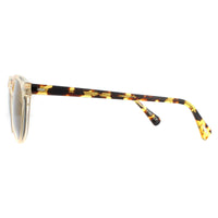Oliver Peoples Sunglasses Gregory Peck 5217 1485W4 Honey Dark Brown Gold Mirror
