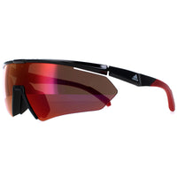 Adidas Sunglasses SP0027 01L Matte Black Contrast Mirror Red