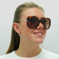 Burberry Sunglasses BE4374 331613 Light Havana Brown Gradient