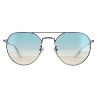 Police Sunglasses SPLF14 Urban 7 509B Shiny Ruthenium Smoke Mirror Silver