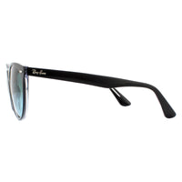 Ray-Ban Sunglasses Wayfarer II RB2185 12943M Black on Crystal Blue Gradient
