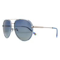 Polaroid Sunglasses PLD 6116/G/S V84 Z7 Ruthenium Blue Blue Gradient Polarized