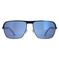 Police Sunglasses SPLC36 Tailwind Evo 2 502B Matte Palladium W Blue Parts Blue Mirror
