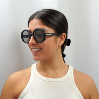 Chloe Sunglasses CH0120S 001 Matte Black Grey