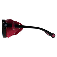 Moncler Sunglasses ML0046 01C Shiny Black Pink Smoke Mirror