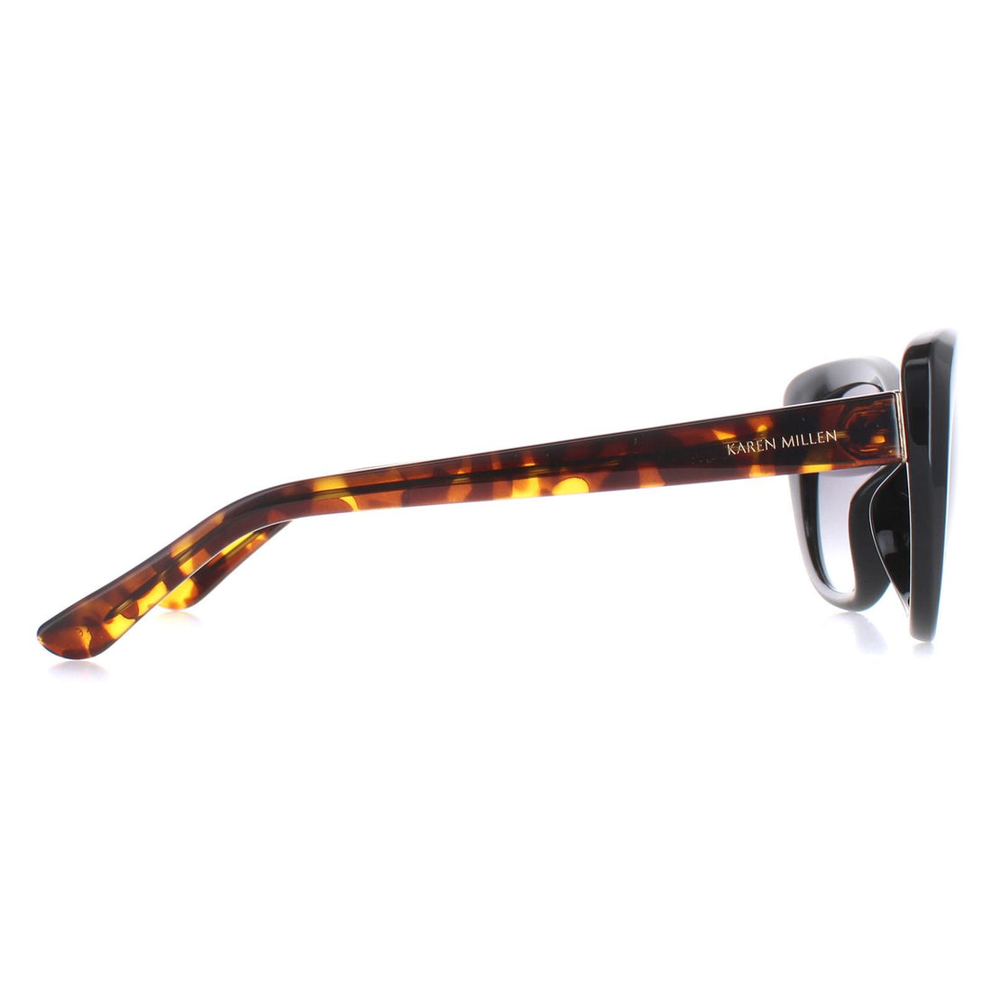 Karen Millen Sunglasses KM5024 001 Black and Tortoiseshell Grey Gradient