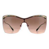 Bvlgari Sunglasses BV6138 201413 Rose Gold Pink Gradient Dark Brown