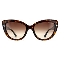 Tom Ford Sunglasses Anya FT0762 52K Dark Havana Brown Gradient