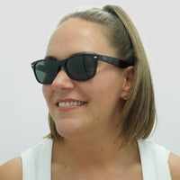 Ray-Ban Sunglasses New Wayfarer 2132 901L Black Green G-15 55mm