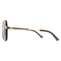 Gucci Sunglasses GG0200S 001 Black and Gold Green