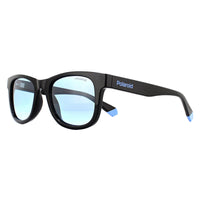 Polaroid Kids Sunglasses 8009/N/NEW D51 C3 Black Blue Blue Polarized