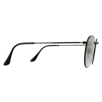 Ray-Ban Sunglasses Round Flat Lenses 3447N 002/71 Black Grey Gradient 50mm