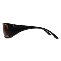 Serengeti Sunglasses Larino 7390 Shiny Black Grey Polarized Photochromic PHD Drivers Brown