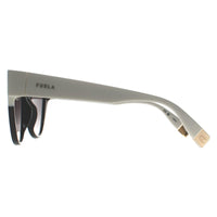 Furla Sunglasses SFU694 700 Shiny Black Grey Gradient