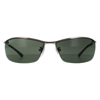Rayban Sunglasses Top Bar 3183 Gunmetal Polarized Green 004/9A