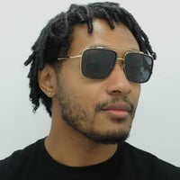 Dolce & Gabbana Sunglasses DG2220 02/81 Gold and Black Brown Gradient Polarized