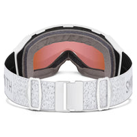 Smith Ski Goggles 4D Mag S 0OR M5 White Chunky Knit ChromaPop Everyday Rose Gold Mirror & CP Storm Rose Flash