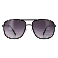Guess Sunglasses GF0216 01B Shiny Black Smoke Gradient