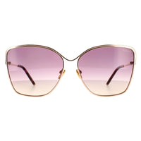 Mulberry Sunglasses SML040 08FC Shiny Copper Gold Violet Yellow Gradient
