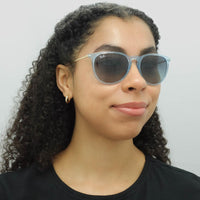 Ray-Ban Sunglasses RB4171 Erika 67434L Transparent Light Blue Grey Blue Gradient