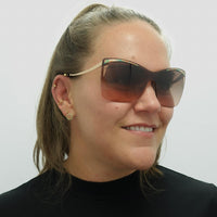 Bvlgari Sunglasses BV6138 201413 Rose Gold Pink Gradient Dark Brown