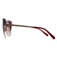 Kate Spade Sunglasses Abinaya YEP HA Gold Burgundy Gradient
