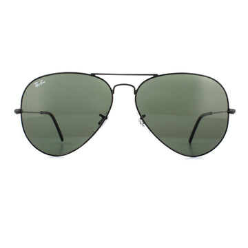 Ray-Ban Sunglasses Large Aviator 3026 Black Green L2821