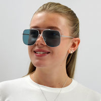 Bally Sunglasses BY0017-D 18N Silver Blue