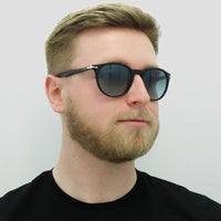 Persol Sunglasses PO3152 9014Q8 Black Azure Gradient Blue