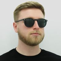 Oliver Peoples Sunglasses Gregory Peck OV5217S 1031P2 Semi Matte Black Crystal Midnight Express Polarised