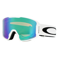 Oakley Ski Goggles Line Miner OO7070-14 Matt White Prizm Jade Iridium