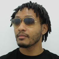 Ray-Ban Sunglasses Aviator Metal II RB3689 914751 Gold Brown Gradient