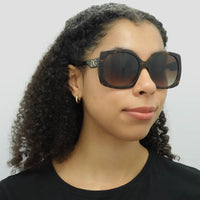 Dolce & Gabbana Sunglasses DG4385 502/13 Havana Brown Gradient Dark Brown