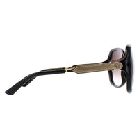 Gucci Sunglasses 0076S 002 Black Gold Grey Gradient