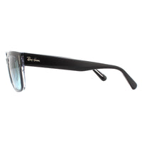 Ray-Ban Sunglasses Jeffrey RB2190 12943M Black on Transparent Blue Gradient Grey