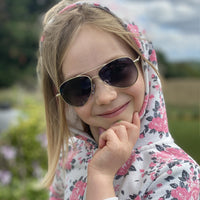 Polaroid Kids Sunglasses 8015/N/NEW 6LB 5Z Ruthenium Green Mirror Polarized