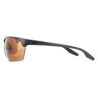 Serengeti Sunglasses Linosa 8505 Shiny Black PhD 2.0 Polarized Drivers Brown