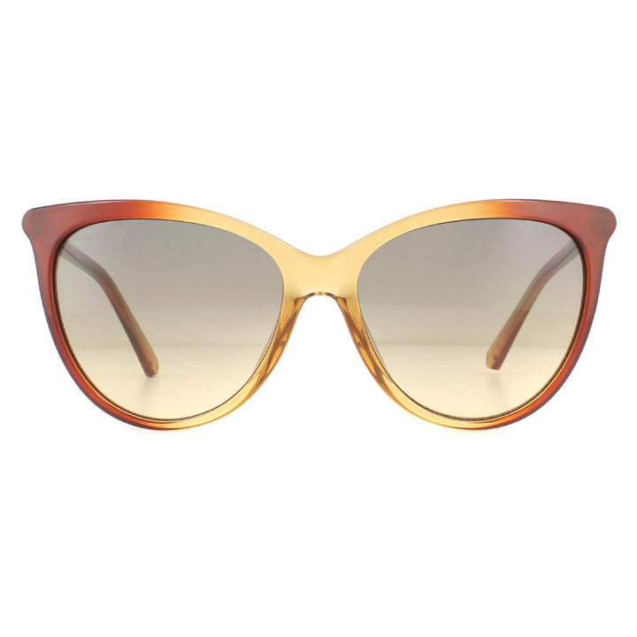 Swarovski Sunglasses SK0226 47F Light Brown Transparent Brown Gradient