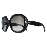 Tom Ford Sunglasses Georgia 02 FT1011 01B Shiny Black Smoke Gradient