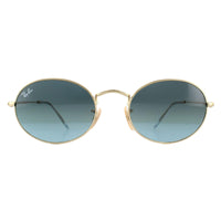 Ray-Ban Sunglasses Oval RB3547 001/3M Gold Blue Grey Gradient
