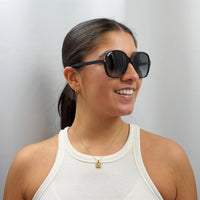 Gucci Sunglasses GG0092S 001 Black Grey Gradient