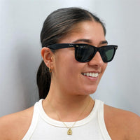 Ray-Ban Sunglasses Wayfarer 2140 Tortoise Green G-15 Polarized Medium 50mm