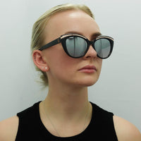 Guess Sunglasses GF0357 01U Black Silver Mirrored