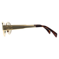Celine Sunglasses Metal Triomphe CL40235U 30N Shiny Endura Gold Green