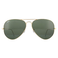 Ray-Ban Sunglasses Large Aviator 3026 Gold Green L2846