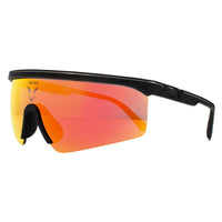 Police Sunglasses Lewis 07 SPLA28 6AAY Rubberised Black Red Mirror